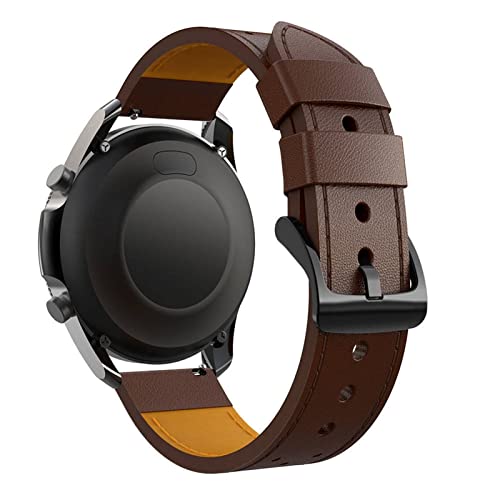 Bracelet en cuir pour Huawei Watch 3 GT2 et Samsung 42mm élégant