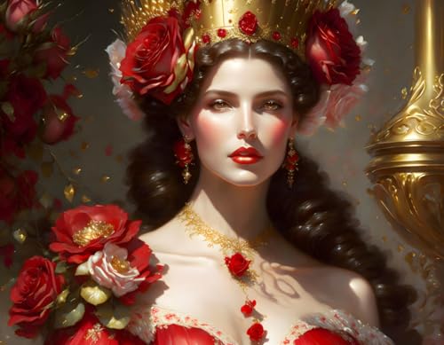 Photos de fille contre roses sur toile 58x90cm pour salon moderne