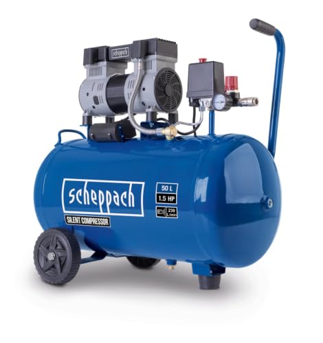 Scheppach Compresseur à double cylindre Super Silent HC52Si - 1100W