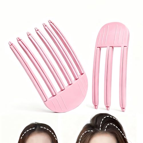 MiUWUU 2PCS Hair Volume Clips Root Booster Clips For Women Hair Volume Clip Styling Tools Pink