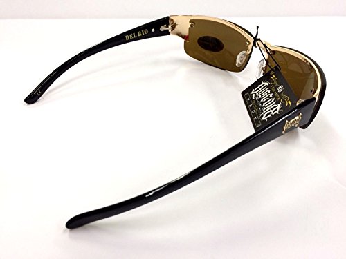 Authentic Shades Del Rio Gold Brown Metal Sunglasses Cali Lowrider Style4