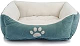 Paw Print Bed Color: Blue