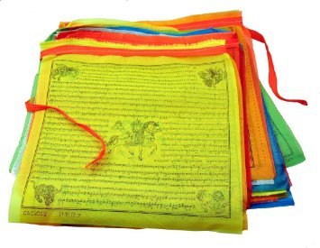 SCORIA®Tibetan Lungta Large Prayer Flags, 10 Flags, 13 X 12 Inches For Home Decor (B076ZH6VFJ) Amazon Price History, Amazon Price Tracker