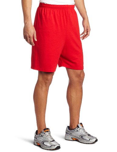 Soffe mens 6 Inch Jersey Shorts, Red, X-Large