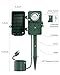 BN-LINK Outdoor Power Stake Timer Waterproof, 24-Hour Mechanical Timer with 6 Grounded Outlets, 6FT Extension Cord for Halloween/Christmas Decor Lights, ETL Listed
