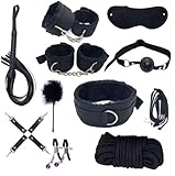 Bondaged Kit Adult Bed Restraints for Couples Under King Bed Straps for Adult Play Queen Size BedLeg Spreaders Bar Bedroom Handcuffs BDSM Set for Couples Sex Ties Ankle Wrist Straps Sweatshirt