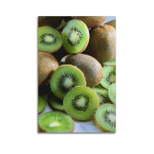 Affiche kiwi 60x90 cm poster mural de fruits frais pour cuisine et salon