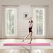 Imagen de HOMCOM Barra de Equilibrio Gimnasia Plegable 210 cm para Principiantes Rosa