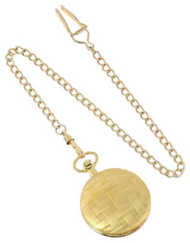 Image of Charles Hubert 3841-GR Gold-Plated Mechanical Pocket Watch