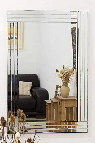 Large Venetian Bevelled Wall Mirror 3Ft3X2Ft3 100cm X 70cm