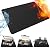 MDEOOSKY 31"x24" Under Grill Mat Outdoor Grill Deck Protector Fire Pit Mat Fireproof Mat Oil-Proof Waterproof BBQ Protector for Deck and Patio Easy to Clean Storage Waterproof Foldable, 1/2mm