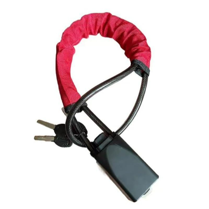 Cierre de seguridad para coche Bloqueo del volante: dispositivo antirrobo doble con 3 llaves, fácil de bloquear o desbloquear, apto para automóviles, camionetas, SUV(Black)
