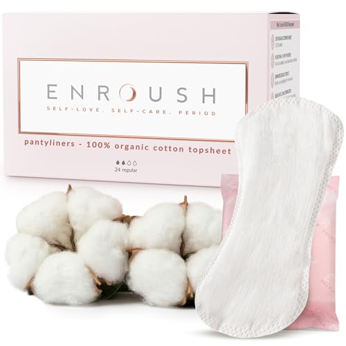 Organic Cotton Pantyliners | Pure Non-Toxic Hypoallergenic | Ultra-Thin & Breathable Daily Panty Liners for Women | No Irritation | Freshness & Comfort for Sensitive Skin 24 PCS