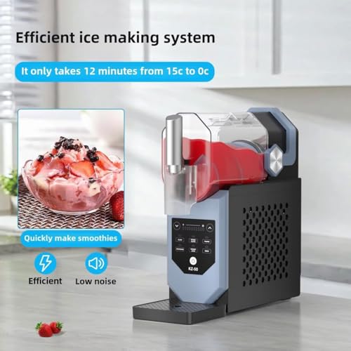 Professionelle Slushie-Maschine mit 5 voreingestellten Programmen, LED-Display, Selbstreinigungsfunktion, ideal für die Zubereitung von gefrorenen Getränken und Softeis in Restaurants, Häusern – Bild 4