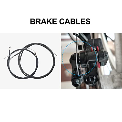 Xcrui 2Pair Bike Brake Cable, Front And Rear Brake Cable ，Bicycle Brake Cables For Road Bike/Mountain Bike/Mtb,Black #TOP4