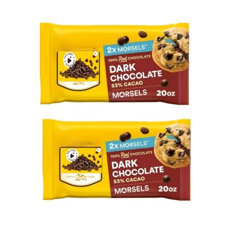 Holiday Real Chocolate Baking Chips Assortments, 12 oz Bag, 2 Pack (Dark Chocolate)