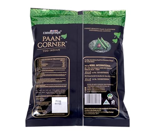 Image of CandySaga Paan Corner Paan Flavoured Candy Packet (115 Candies in 1 Packet) (Set of 1 Packet), ?465 Grams