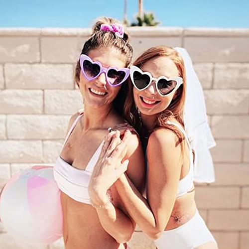 Matcheck 12 Pcs Heart Sunglasses Bachelorette Party, Bridal Shower Favors Bride Tribe Love Glasses Wedding Supplies4