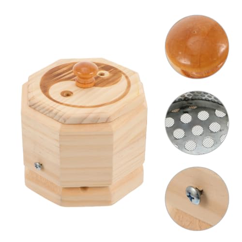 Caja de moxibustión para terapia doméstica de madera de roble y filtro 7