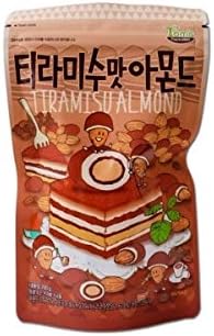 Gilim Tom's Farm Almond (190g 6.70 oz) Honey Butter, Wasabi, Tiramisu, Cookie and Cream, Starlight Pangpang, Korea Sweet Nut Snack New 2019 (Tiramisu 1Pcs)