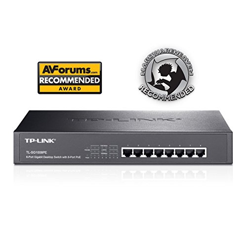 Switch PoE+ TP-Link Jetstream TL-SG1008PE con 8 puertos Gigabit y hasta 124W de potencia PoE miniatura 7