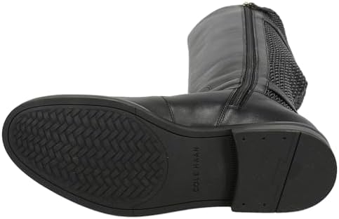 Cole Haan Women's Chesley Water Resistant Boot Fashion, Black Leather/Quilted Stretch, 5.5 | Image 4