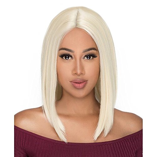 LH ROSE (4B612) - THE WIG Brazilian Human Hair Blend Lace Front Wig