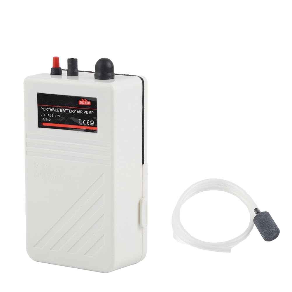 Aquarium Air Pump, Silent Oxygen Pump for Fishing, Aquarium, Emergency Power Outage, Portable Oxygenation Device, Bubbler, Quiet Aquarium for Fish Tank