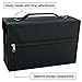 Universal Black 80 Slot Premium Heavy-Duty Nylon Marker Storage Case with Shoulder Strap - Works with Lipstick, Prismacolor, Copic, Sharpie, and more (Black)