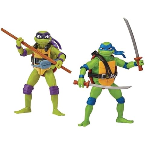 Teenage Mutant Ninja Turtles Donatello & Leonardo Action Figures Cover