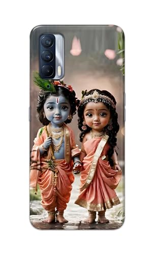 Image of Printed Hard Back Cover for Realme X7 5G Back Cover (Radha Krishna Love -J2) -190724(EA)