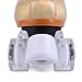 NVGSHO Men's and Women's Roller Skates, Classic Double Row Quad Roller Skates with Light Up Wheels, Suitable for Beginners and Daily Basic Training,Gold,Ladies7.5