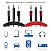 1.2m-4ft audio 3.5mm Nylon Braided AUX Cable Luxury Flexible Replacement Studio Headphone/Headset Audio Lead Cable with In-Line Remote Microphone Volume Control for iphone, Samsung, Headphone, Laptop #2