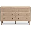 Amazon.com: Signature Design by Ashley Cielden Coastal 6-Drawer Dresser ...