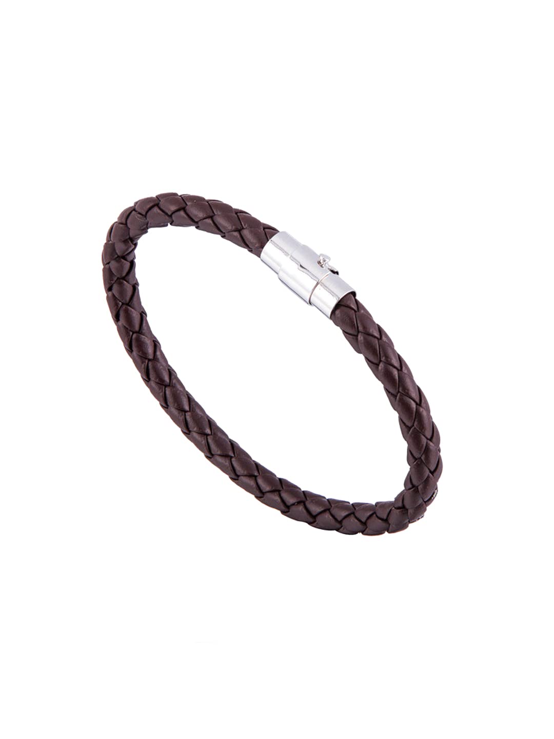yellow chimes Men's and Women's Leather Strand Base Metal Bracelet (Brown)-picture-23