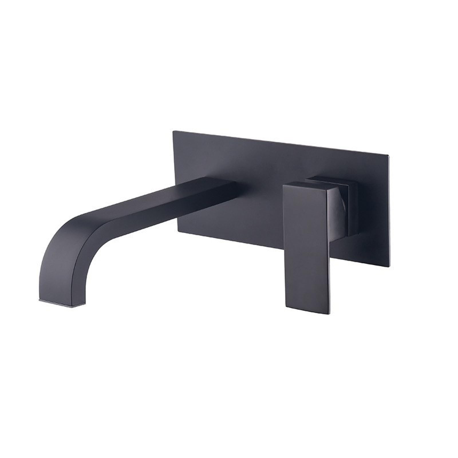 Mitigeur de lavabo mural cascade en laiton avec commande d'eau chaude et froide