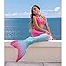 Fin Fun Mermaid Tail Only, Reinforced Tips, NO Monofin, Bahama Blush, Youth 8