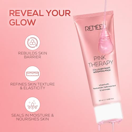 Image of RENEE Pink Therapy Collagen Night Wrapping Face Mask, 20 ml