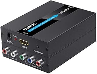 HDMI to Component Converter with Scaler Function, EASYCEL Aluminum 1080P HDMI to YPbPr, HDMI to RGB 5RCA Scaler Converter, HDMI Input to Component YPbPr Output Converter