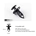 UNIGT 120 Pcs Fastener Rivets Replace 6503598 Compatible with 2007-2020 Jeep Wrangler JK JL & Unlimited Grill Grille Bumper Body Plastic Retainer Clips