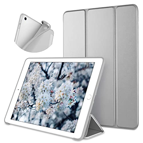 DTTO for iPad 9.7 Case 2018 iPad 6th Generation Case / 2017 iPad 5th Generation Case, Slim Fit Lightweight Smart Cover with Soft TPU Back Case for iPad 9.7 2018/2017 [Auto Sleep/Wake] - Space Grey