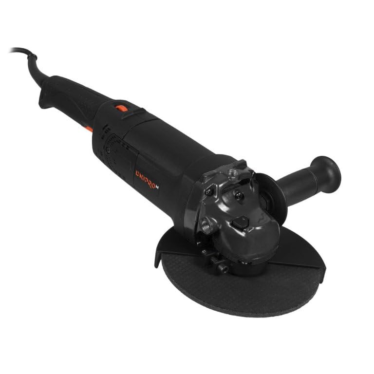 Winkelschleifer GL-190S 1400W 180mm - Regelbare Drehzahl 2500-8500 U/min, M14 & Elektrische Flex Trennschleifer für Metall, Stein & Beton von Dnipro-M