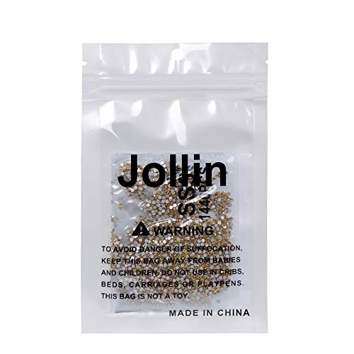 Image of 2880 Pieces Flatback Rhinestones Glue Fix Crystal Glass Diamantes Gems for Crafting Nail Art Crafts Decorations Clothes Shoes 1.8 mm (ss5, Metallic Sunshine)