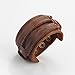 Brown Leather Men's Cuff Bracelet
