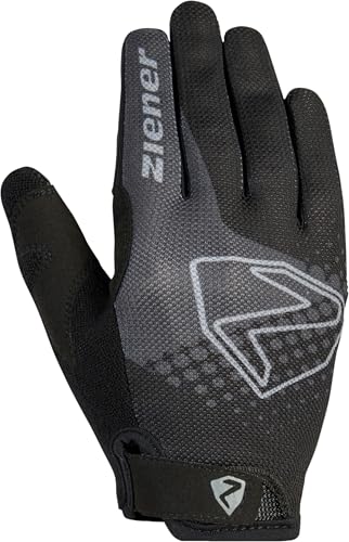 Foto von Ziener Kinder Colo Fahrrad/Mountainbike/Radsport-Handschuhe | Langfinger - atmungsaktiv,dämpfend, Black, M