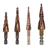Industrial CO M35 Cobalt HSS Step Drill Bit High Speed Steel Cone Hex Shank Metal Drill Bit Tool Hole Cutter for Stainless Steel (Size : 3-13)