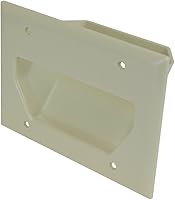 Vista 23 de DATA COMM Electronics 45-0001-BK - Placa empotrable de bajo voltaje de 1 banda, ocultador de cables, gestión de cables en la pared, cubierta