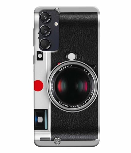 Image of Printed Hard Back Case Cover & Compatible for Samsung Galaxy M55 5G / M55S / F55 5G | Vintage Camera Art (Multicolor) - D1188