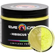 Eye Candy Pigments Premium Yellow Mica Powder - Hibiscus Yellow 50gr - for Epoxy, Resin, Soap, Paint, Woodworking, Acrylic Pouring, Bath Bombs, Fishing Lures - DIY Arts and Crafts Additive