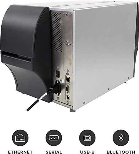 Zebra Zt411 300 Dpi Thermal Transfer And Direct Thermal Industrial Printer - Ethernet, Bluetooth, Serial, Usb, Connectivity, 14 Ips, 4-Inch Print Width, Monochrome - Zt41143-T010000Z, Jttands #TOP2